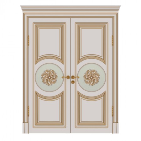   Подвійні двері з масиву вільхи Napoly 2  - Фото 1